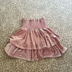 DUSTY ROSE VELVET HOUSE OF WALLACE SKIRT
